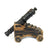 Original British Georgian Era Small Iron Naval Cannon with Wheeled Wood Carriage c.1800 Original Items