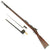 Original U.S. Springfield Trapdoor Model 1884 Rifle made in 1886 with Bayonet and Scabbard - Serial No 309626 Original Items