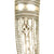 Original 19th Century Persian Jambiya Damascus Steel Blade Dagger with Embossed Silver Clad Scabbard c.1820 Original Items