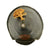 Original Japanese 19th Century Lacquered Jingasa Helmet with Family Crest and Tassel c.1850 Original Items