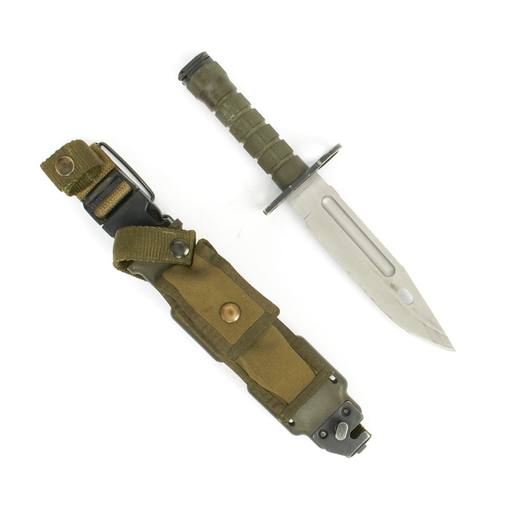 Original U.S. Military M9 Phrobis III Fixed Blade Combat Knife with Scabbard and Wire Cutter Original Items