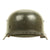 Original German WWII Police Double Decal M35 Combat Helmet - SE66 Original Items