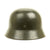 Original German WWII Police Double Decal M35 Combat Helmet - SE66 Original Items