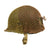 Original U.S. WWII M1 McCord Fixed Bale Front Seam Named Helmet with BiColor Camouflage Net MSA Liner Original Items