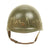Original U.S. WWII M1 McCord Fixed Bale Front Seam Named Helmet with BiColor Camouflage Net MSA Liner Original Items