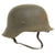 Original German WWII M42 Heer Wehrmacht Single Decal Helmet with Dome stamp - CKL 68 Original Items