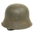 Original German WWII M42 Heer Wehrmacht Single Decal Helmet with Dome stamp - CKL 68 Original Items