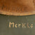 Original German WWII M42 Heer Wehrmacht Single Decal Helmet with Dome stamp - CKL 68 Original Items