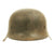Original German WWII Subtle Snow Camouflage M42 Single Decal Heer Helmet - EF64 Original Items