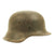 Original German WWII Subtle Snow Camouflage M42 Single Decal Heer Helmet - EF64 Original Items