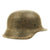 Original German WWII Subtle Snow Camouflage M42 Single Decal Heer Helmet - EF64 Original Items