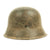 Original German WWII Subtle Snow Camouflage M42 Single Decal Heer Helmet - EF64 Original Items