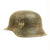 Original German WWII Subtle Snow Camouflage M42 Single Decal Heer Helmet - EF64 Original Items