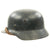 Original German WWII Luftwaffe M35 Double Decal Over Spray Camouflage Helmet - Q64 Original Items