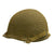 Original U.S. WWII M1 McCord Front Seam Helmet with Net and Firestone Liner Original Items