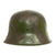 Original German WWII Camouflage M42 Helmet - hkp 66 Original Items