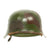 Original German WWII Camouflage M42 Helmet - hkp 66 Original Items
