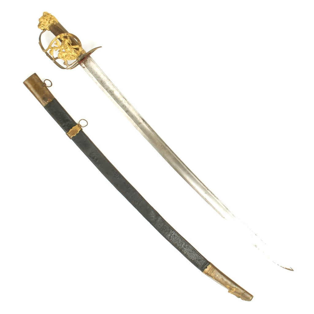Original French Napoleonic Revolutionary Officer's Sword with Scabbard - circa 1794-1803 Original Items