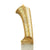 Original 19th Century Persian Gold-Inlaid Bichuwa Damascus Steel Forked Dagger with Scabbard Original Items