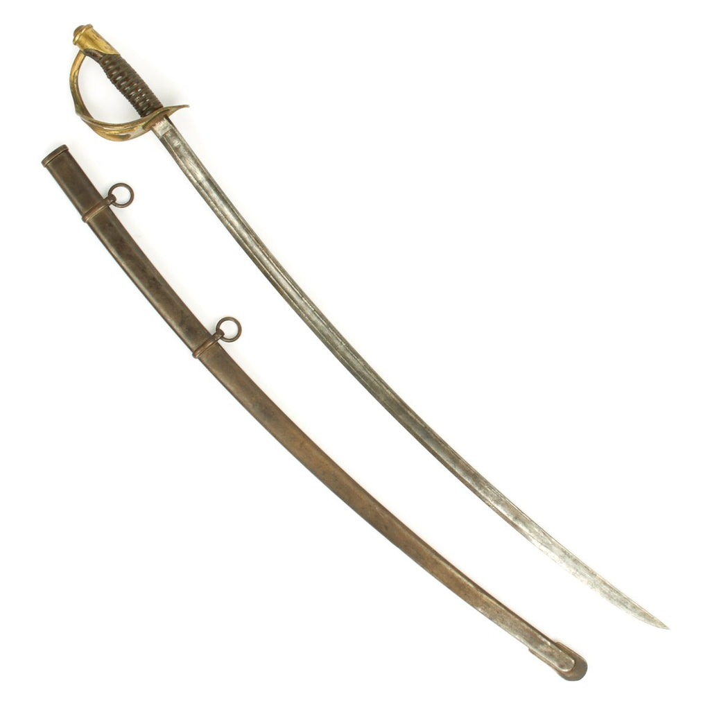 Original U.S. Early Civil War Model 1860 Light Cavalry Saber by Mansfield and Lamb with Scabbard - Dated 1861 Original Items