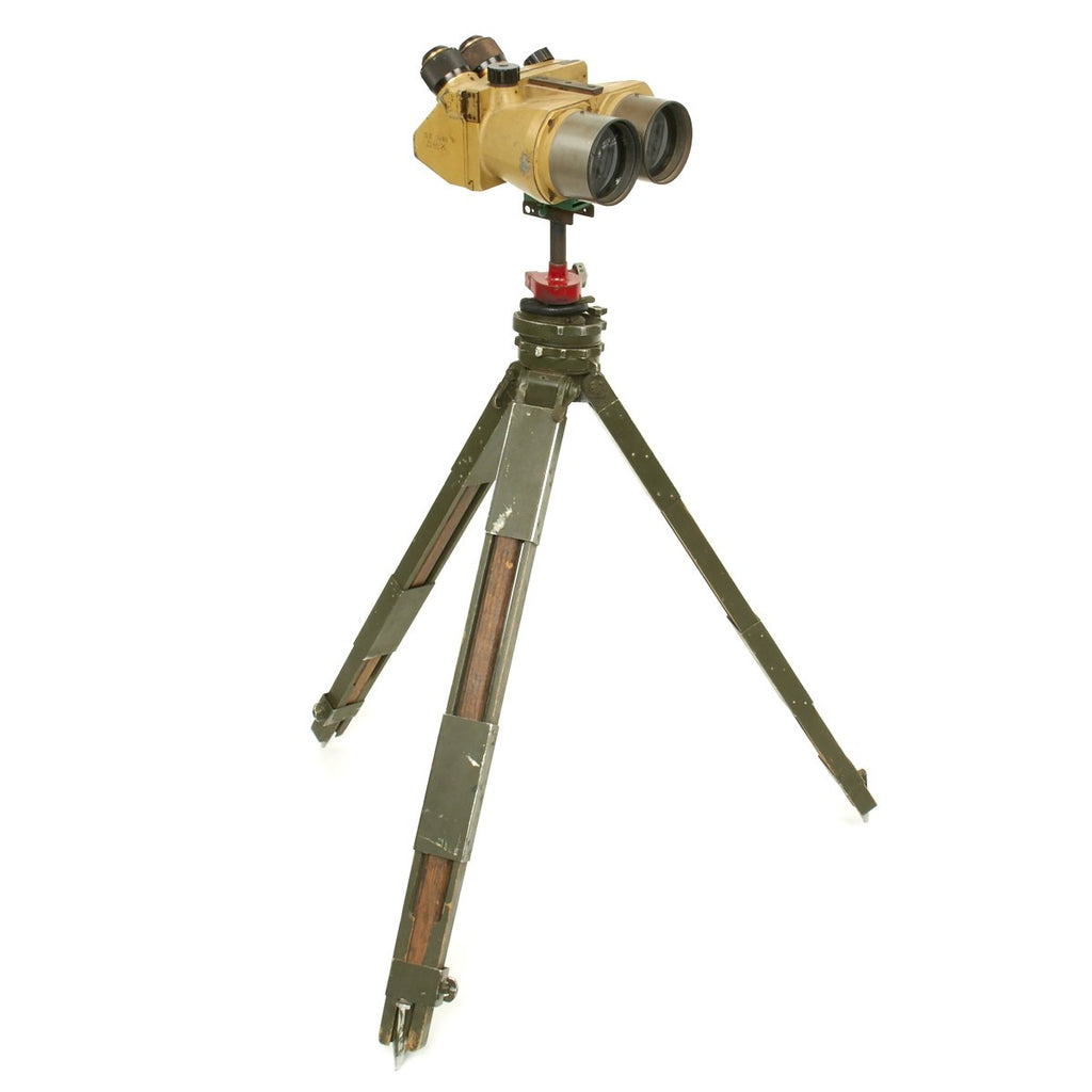 Original German WWII Luftwaffe Flak D.F. 10 x 80 Binocular Optics by Josef Schneider & Co with Tripod Original Items