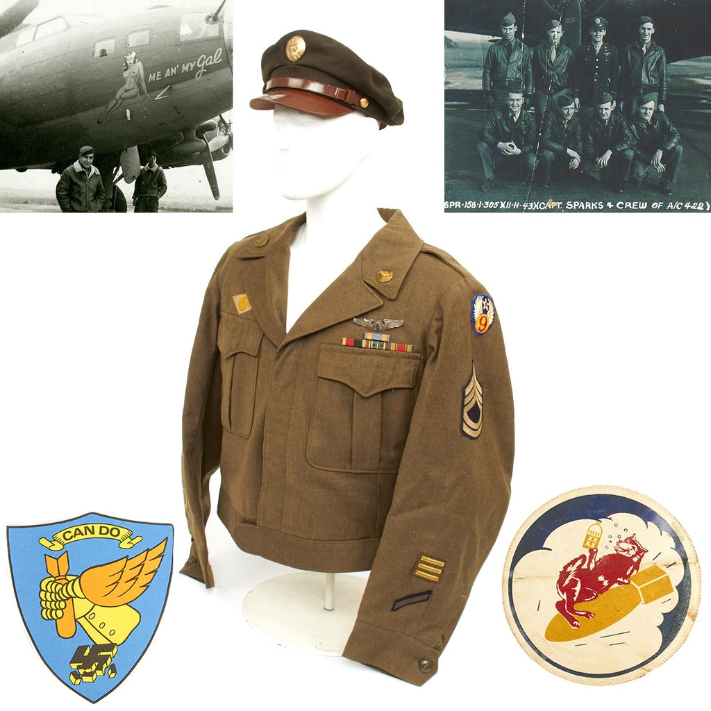 Original U.S. WWII B-17 "Me and my Gal" Ball Turret Gunner Grouping - 422nd Bomb Squadron Original Items