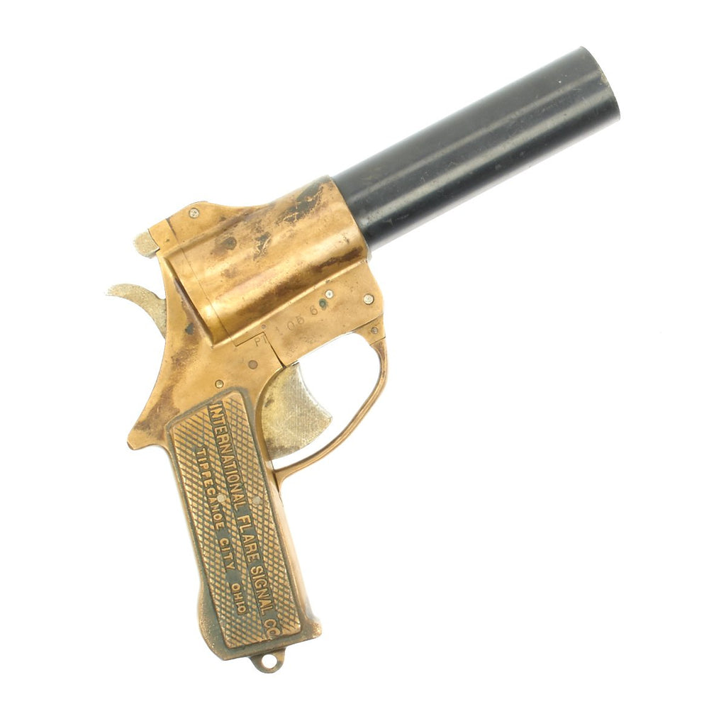 Original U.S. WWII International Flare Signal Company Pistol - Dated Dec. 1942 Original Items