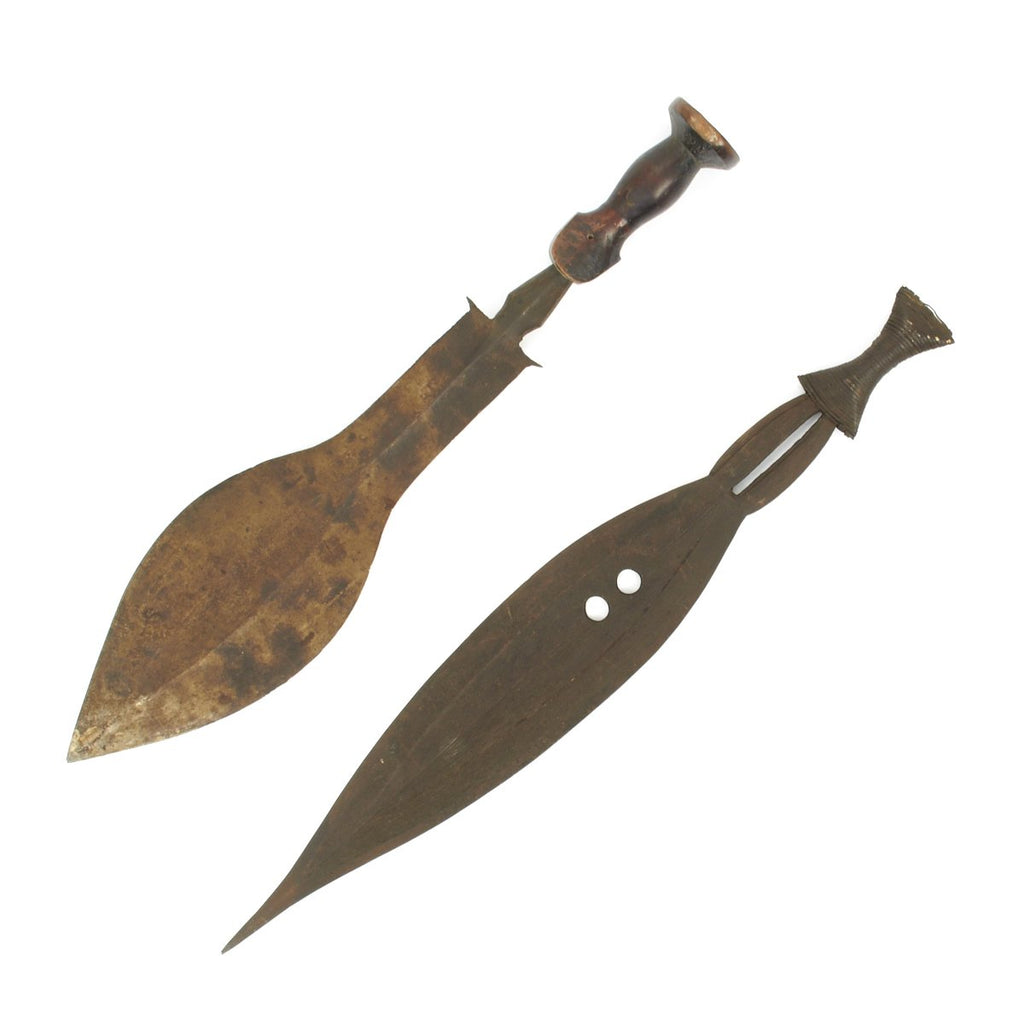 Original African Set of Two War Swords from the Upper Congo Region Anglo-Ashanti War - c.1870 Original Items