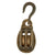 Original Naval Block & Tackle Pulley with Brass Wheels & Iron Hook Supposedly from CSS ALABAMA - Circa 1860 Original Items