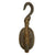 Original Naval Block & Tackle Pulley with Brass Wheels & Iron Hook Supposedly from CSS ALABAMA - Circa 1860 Original Items
