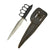 Original U.S. WWII Stelzig Saddlery Co Pattern Knuckle Duster Fighting Knife As Seen in Book “Knuckle Knives of the Second World War” Page 299 - Signed By Author Original Items