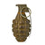 Original U.S. WWII MkII Green Overpainted Yellow Early War High Explosive Pineapple Grenade - Inert Original Items