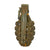 Original U.S. WWII MkII Green Overpainted Yellow Early War High Explosive Pineapple Grenade - Inert Original Items
