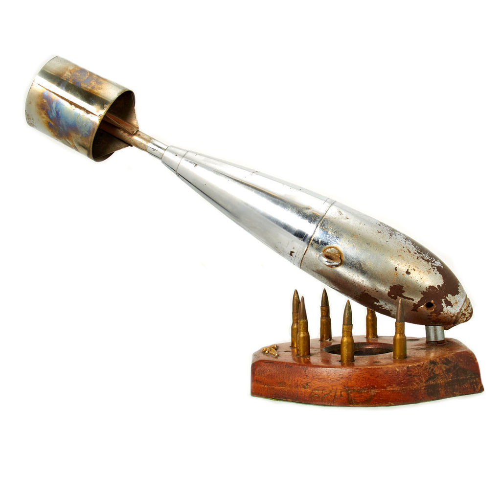 Original British WWII RAF 10Lb Practice Bomb Desktop Trench Art - Royal Air Force Original Items