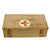 Original German WWII Verbandkasten Medic First Aid Set in Gelbbraun Steel Chest with Dated Contents Original Items