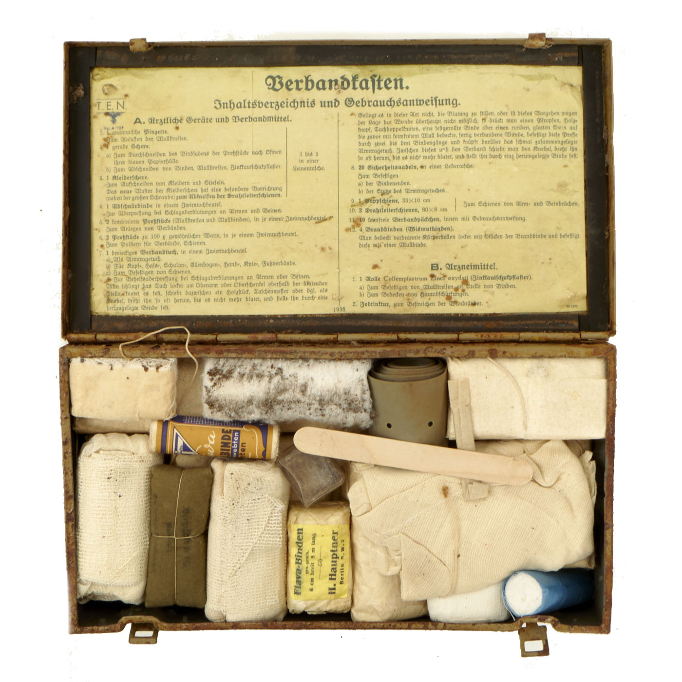 Erste Hilfe Set WW2 Verbandsmaterial Verbandszeug • Vienna Antique