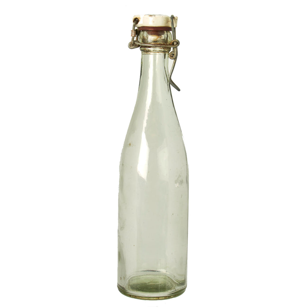 Original German WWII Luftwaffe Marked Beer or Wine Bottle - Marked Property of Luftwaffe Original Items