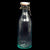 Original German WWII Luftwaffe Marked Clear Glass Beer or Wine Bottle Lot of 2 - Marked Property of Luftwaffe Original Items