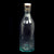 Original German WWII Luftwaffe Marked Clear Glass Beer or Wine Bottle Lot of 2 - Marked Property of Luftwaffe Original Items