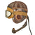 Original German WWII Luftwaffe LKpN101 Netzkopfhaube Summer Flying Helmet with MINT Unissued Flight Goggles In Box Original Items