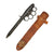 Original Rare U.S. WWII Everitt Black Handle Knuckle Fighting Knife with Scabbard Original Items