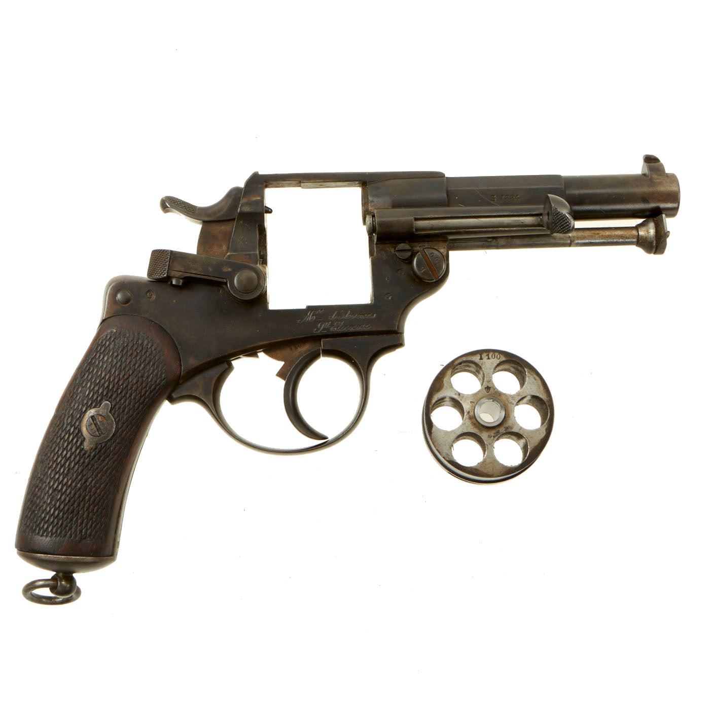 Original French MAS Modèle 1873 11mm Revolver Dated 1884 - Serial Original French MAS Modèle 1873 11mm Revolver Dated 1884 - Serial