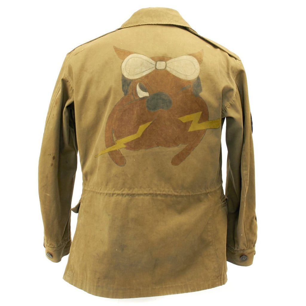 Original U.S. WWII 61st Fighter Squadron Named M-1943 M43 Field Jacket Original Items