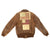 Original U.S. WWII China Burma India Theater A2 Leather Flight Jacket with Sterling Silver Lighter Original Items