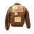 Original U.S. WWII China Burma India Theater A2 Leather Flight Jacket with Sterling Silver Lighter Original Items