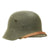 Original German WWII M17 Transitional Army Single Decal Helmet - Size 66 Original Items