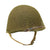 Original U.S. WWII 1943 M1 McCord Fixed Bale Front Seam Helmet with Net - Firestone Tire & Rubber Co Liner Original Items