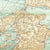 Original U.S. WWII Army Air Forces Silk Escape Map - Nagasaki and Kagoshima 1944 Original Items
