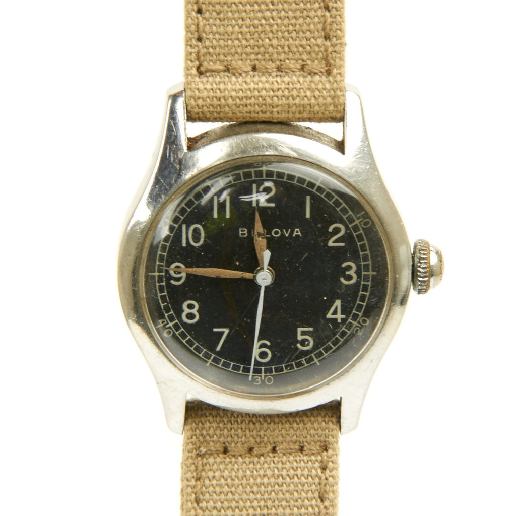 Original U.S. WWII 1943 Type A-11 USAAF Wrist Watch by Bulova - Fully Functional Original Items