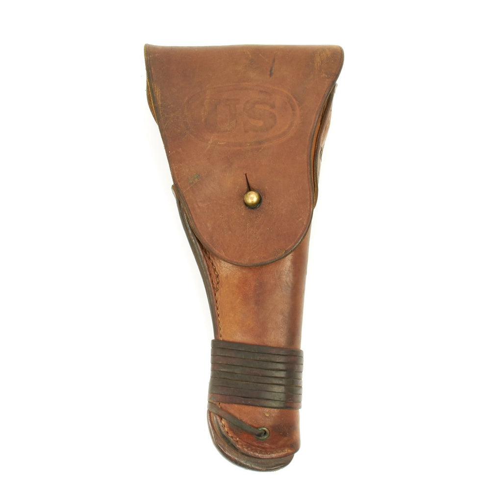 Original U.S. WWII M1916 .45 Colt 1911 Leather Holster dated 1942 by Enger-Kress Original Items